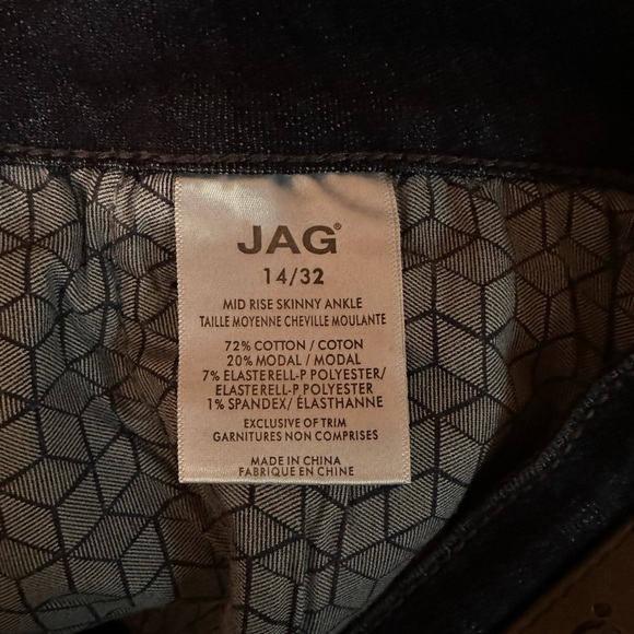 Jag Silver beaded cuff crop jeans - Picture 5 of 6